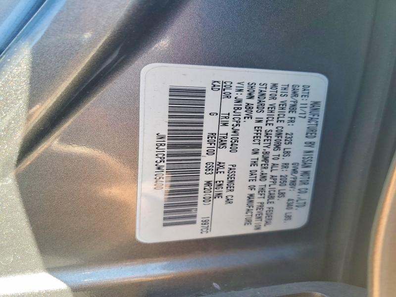 Продажа на аукционе авто 2018 Nissan Rogue Sport, vin: JN1BJ1CP5JW105400, номер лота: 60663086