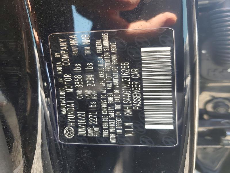 Продажа на аукционе авто 2022 Hyundai Elantra, vin: KMHLS4AG1NU216266, номер лота: 61683876