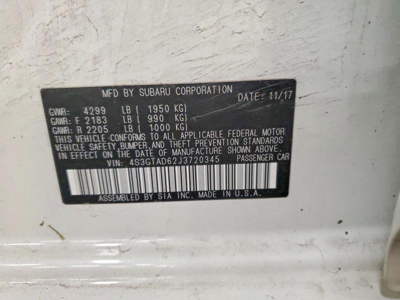 Aukcja sprzedaży 2018 Subaru Impreza, vin: 4S3GTAD62J3720345, numer aukcji: 60448466