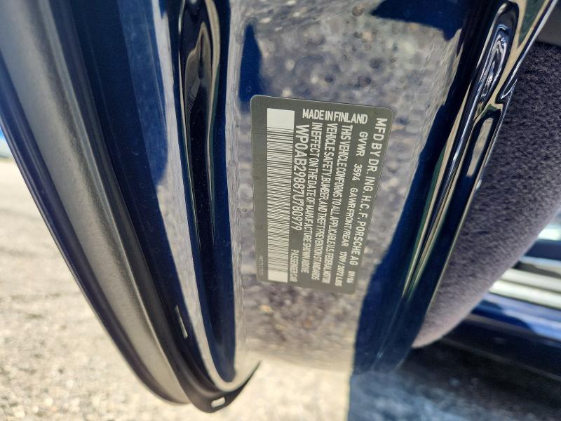 2007 Porsche Cayman მანქანა იყიდება აუქციონზე, vin: WP0AB29887U780979, აუქციონის ნომერი: 60130446