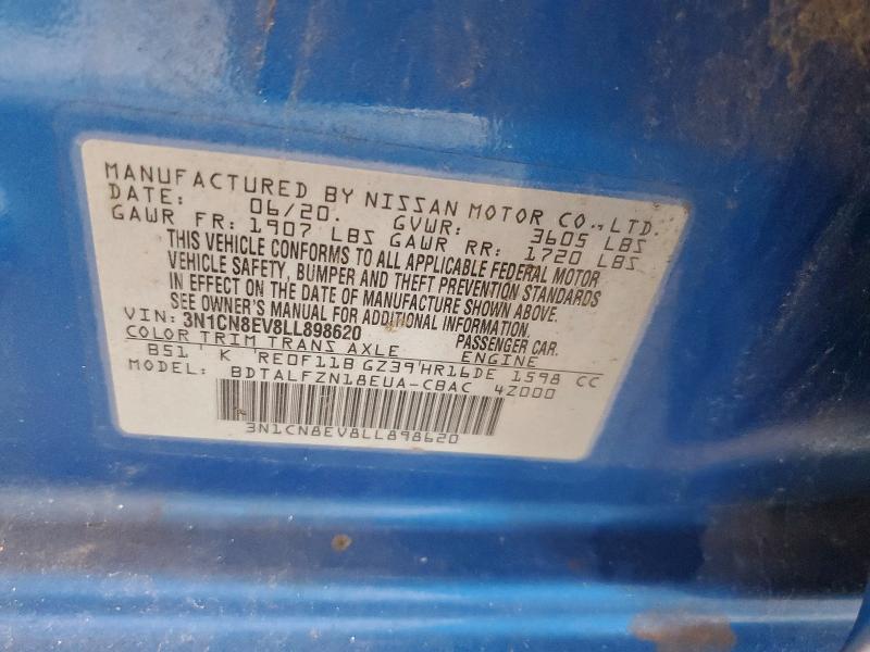 Aukcja sprzedaży 2020 Nissan Versa, vin: 3N1CN8EV8LL898620, numer aukcji: 62687126