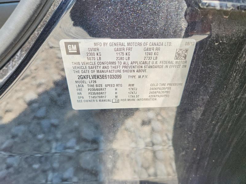 Aukcja sprzedaży 2014 Gmc Terrain, vin: 2GKFLVEK5E6103099, numer aukcji: 59854216