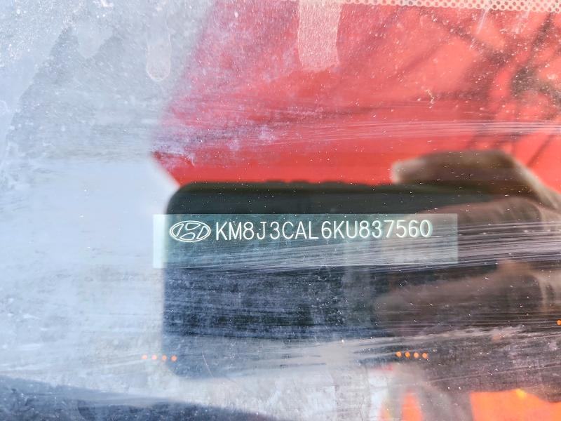 Продажа на аукционе авто 2019 Hyundai Tucson, vin: KM8J3CAL6KU837560, номер лота: 62911126