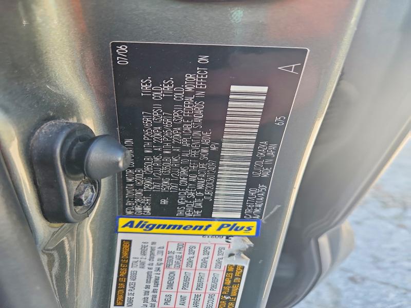 Aukcja sprzedaży 2006 Lexus Gx, vin: JTJBT20X360124097, numer aukcji: 62522926