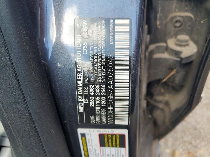 Aukcja sprzedaży 2010 Mercedes-benz E, vin: WDDHF5GB7AA075043, numer aukcji: 59906466