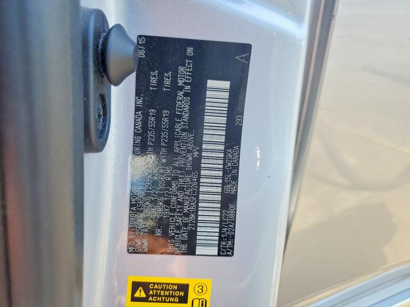 Aukcja sprzedaży 2015 Lexus Rx 350, vin: 2T2BK1BA5FC326465, numer aukcji: 61993426