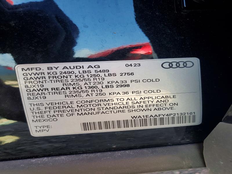 Продаж на аукціоні авто 2023 Audi Q5, vin: WA1EAAFY4P2132161, номер лоту: 61310566