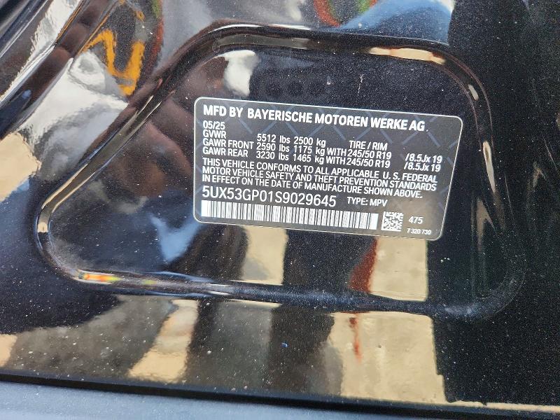 Aukcja sprzedaży 2025 Bmw X3, vin: 5UX53GP01S9029645, numer aukcji: 60839856