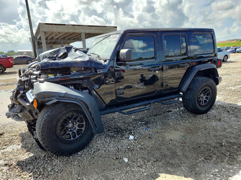 59998866 :رقم المزاد ، 1C4HJXDGXNW243013 vin ، 2022 Jeep Wrangler Unlimited مزاد بيع