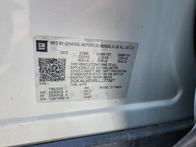 Aukcja sprzedaży 2020 Gmc Terrain, vin: 3GKALVEV0LL177527, numer aukcji: 61716216