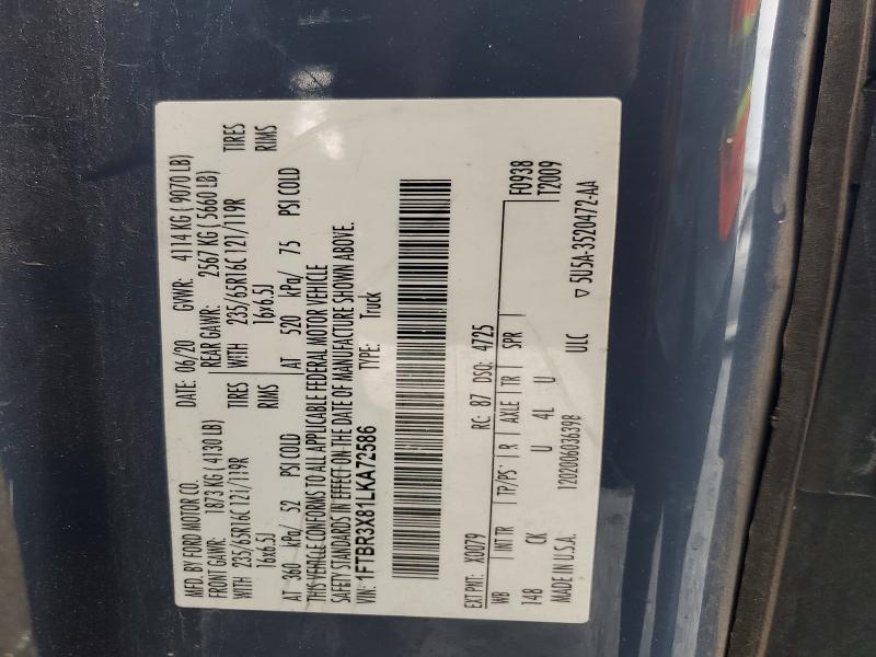 Продажа на аукционе авто 2020 Ford Transit, vin: 1FTBR3X81LKA72586, номер лота: 62546146