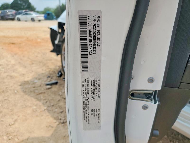 62446986 :رقم المزاد ، 2C3CDXHG9NH232373 vin ، 2022 Dodge Charger مزاد بيع