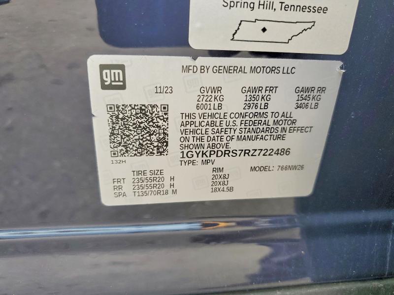 Aukcja sprzedaży 2024 Cadillac Xt6, vin: 1GYKPDRS7RZ722486, numer aukcji: 62786986