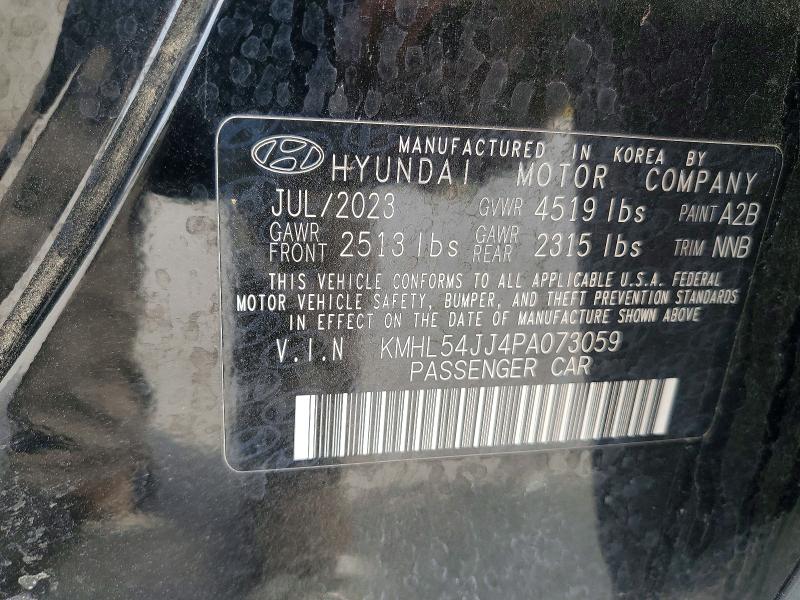 59915986 :رقم المزاد ، KMHL54JJ4PA073059 vin ، 2023 Hyundai Sonata Hybrid مزاد بيع