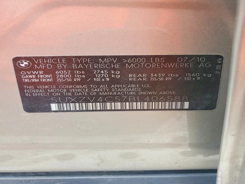 Aukcja sprzedaży 2011 Bmw X5, vin: 5UXZV4C57BL406588, numer aukcji: 63027986