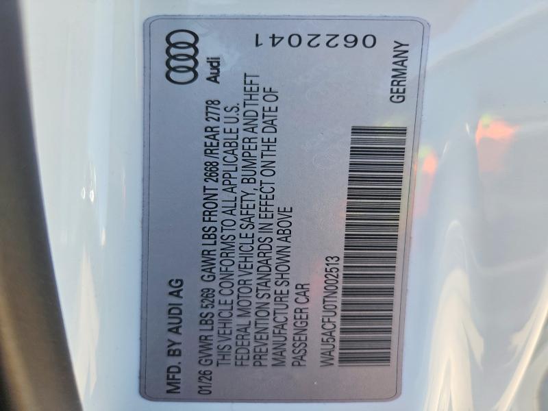 Продажа на аукционе авто 2026 Audi A5, vin: WAU5ACFU0TN002513, номер лота: 60382306