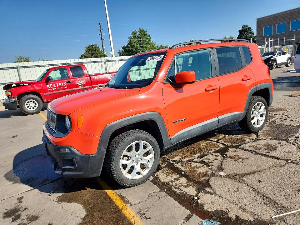 Aukcja sprzedaży 2016 Jeep Renegade, vin: ZACCJBBT5GPE15011, numer aukcji: 62964976