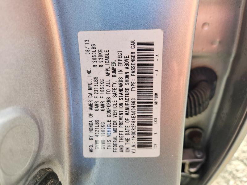 Aukcja sprzedaży 2014 Honda Accord, vin: 1HGCR2F84EA004860, numer aukcji: 62940186