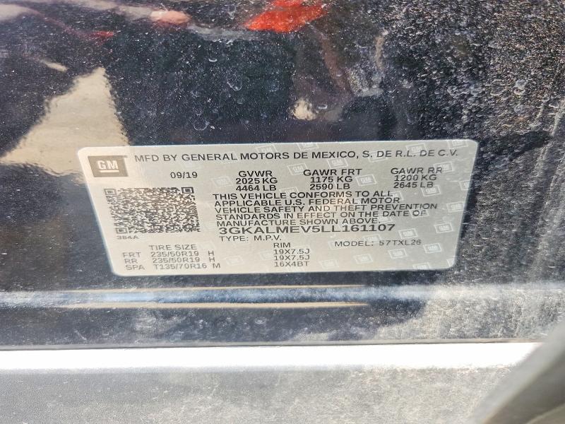 Aukcja sprzedaży 2020 Gmc Terrain, vin: 3GKALMEV5LL161107, numer aukcji: 62088106