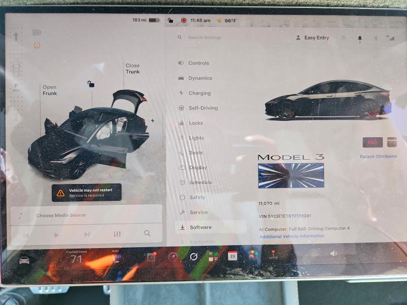 Продаж на аукціоні авто 2026 Tesla Model 3, vin: 5YJ3E1ET6TF131091, номер лоту: 62036346