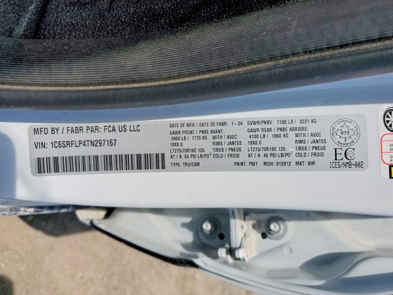 2026 Ram 1500 მანქანა იყიდება აუქციონზე, vin: 1C6SRFLP4TN297167, აუქციონის ნომერი: 60580806