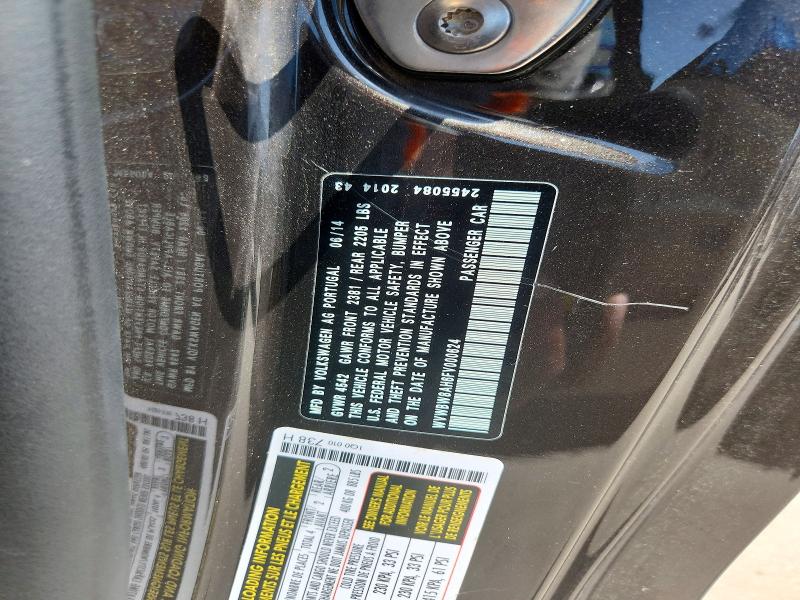 61284036 :رقم المزاد ، WVWBW8AH6FV000624 vin ، 2015 Volkswagen Eos مزاد بيع
