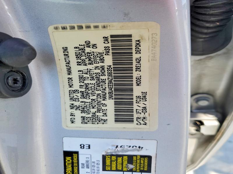 62565106 :رقم المزاد ، 1NXBU4EE9AZ166354 vin ، 2010 Toyota Corolla مزاد بيع