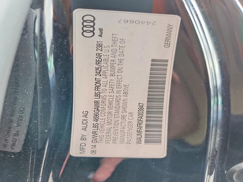 59660226 :رقم المزاد ، WAUMFAFR0FA003847 vin ، 2015 Audi A5 مزاد بيع