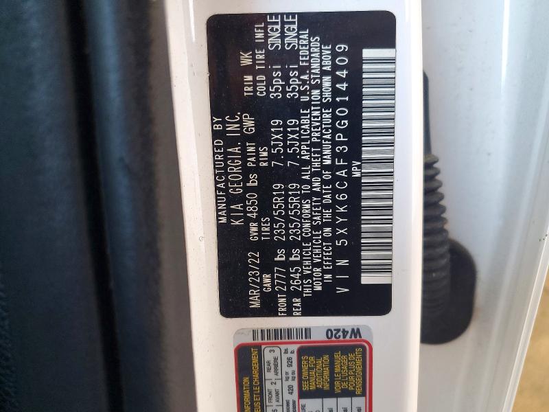 77559985 :رقم المزاد ، 5XYK6CAF3PG014409 vin ، 2023 Kia Sportage مزاد بيع
