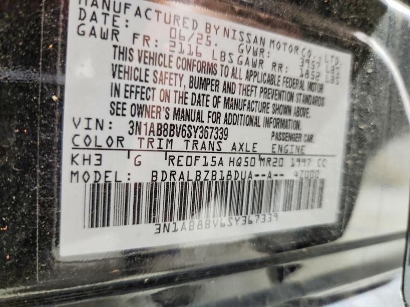 Aukcja sprzedaży 2025 Nissan Sentra, vin: 3N1AB8BV6SY367339, numer aukcji: 85991185