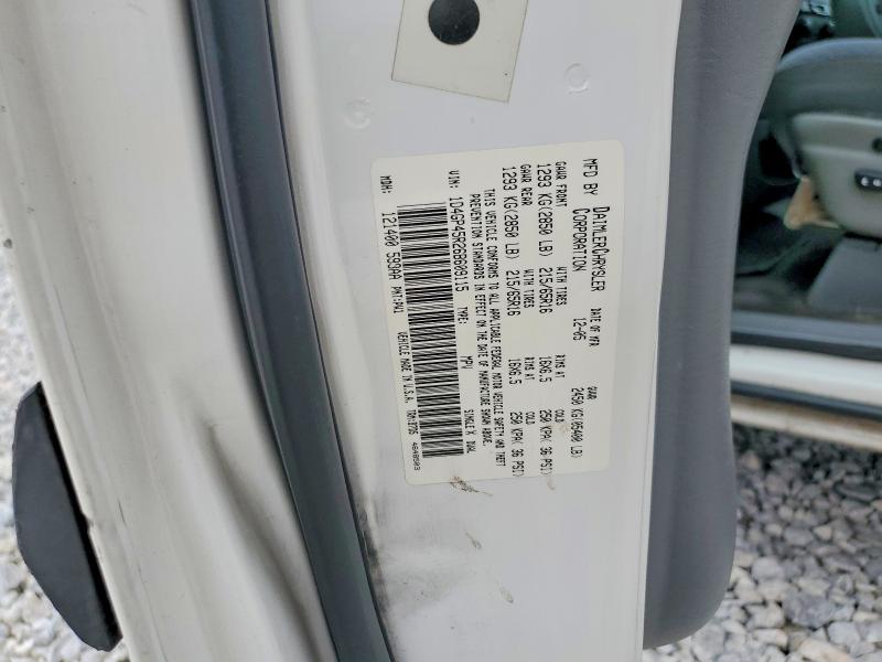 2006 Dodge Caravan მანქანა იყიდება აუქციონზე, vin: 1D4GP45R26B609115, აუქციონის ნომერი: 61057176