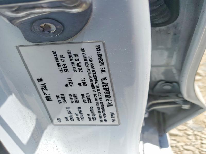 60005296 :رقم المزاد ، 5YJ3E1EA8LF661724 vin ، 2020 Tesla Model 3 مزاد بيع