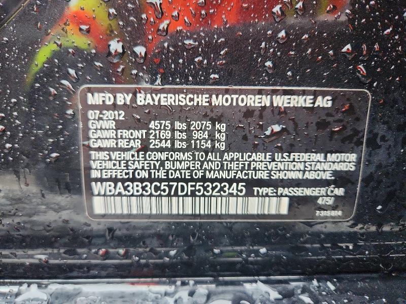 Продажа на аукционе авто 2013 Bmw 328, vin: WBA3B3C57DF532345, номер лота: 60120506