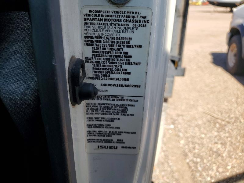 Продажа на аукционе авто 2018 Chevrolet 4500, vin: 54DCDW1B5JS802338, номер лота: 57269886