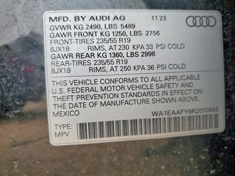 Aukcja sprzedaży 2024 Audi Q5, vin: WA1EAAFY9R2050655, numer aukcji: 60951086
