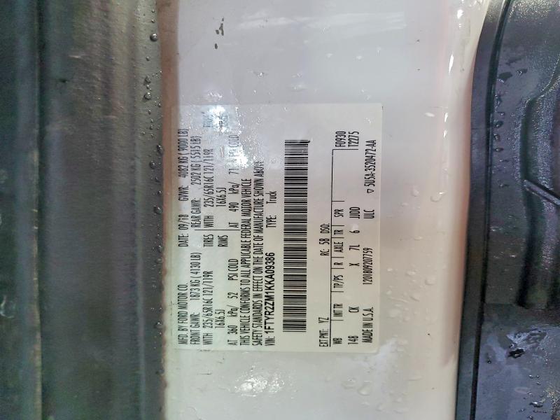 Aukcja sprzedaży 2019 Ford Transit, vin: 1FTYR2ZM1KKA09386, numer aukcji: 63142586