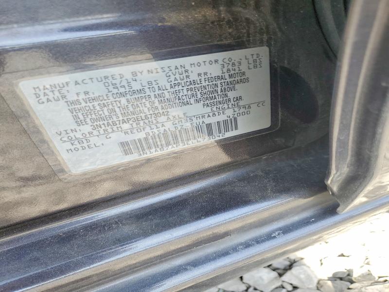 Aukcja sprzedaży 2014 Nissan Sentra, vin: 3N1AB7AP3EL673042, numer aukcji: 62273246