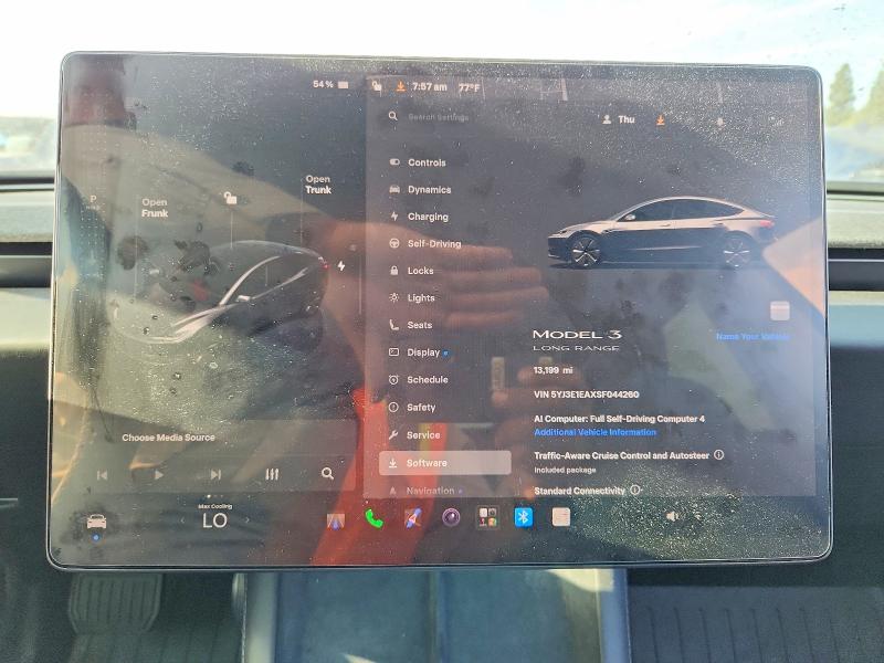 Aukcja sprzedaży 2025 Tesla Model 3, vin: 5YJ3E1EAXSF044260, numer aukcji: 58834896