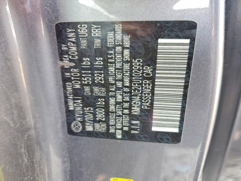 61605266 :رقم المزاد ، KMHGN4JE2FU102995 vin ، 2015 Hyundai Genesis مزاد بيع