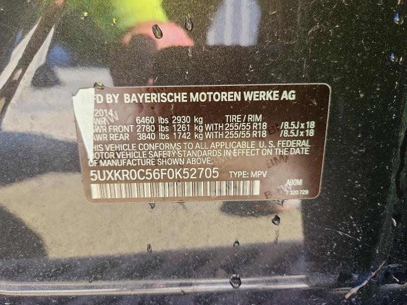 2015 Bmw X5 მანქანა იყიდება აუქციონზე, vin: 5UXKR0C56F0K52705, აუქციონის ნომერი: 61951916