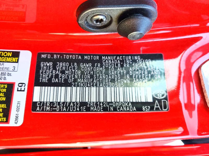 Продажа на аукционе авто 2010 Toyota Matrix, vin: 2T1KU4EEXAC290585, номер лота: 61114246