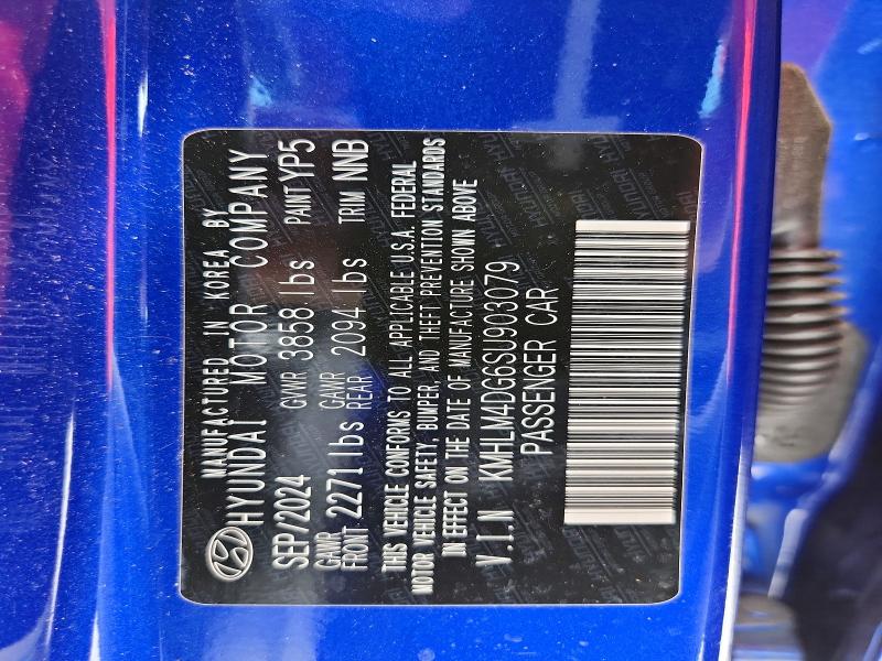 2025 Hyundai Elantra მანქანა იყიდება აუქციონზე, vin: KMHLM4DG6SU903079, აუქციონის ნომერი: 61676366