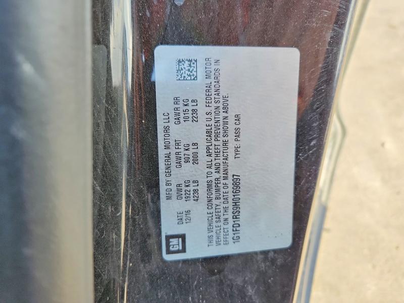 Aukcja sprzedaży 2017 Chevrolet Camaro, vin: 1G1FD1RS9H0169897, numer aukcji: 59095376