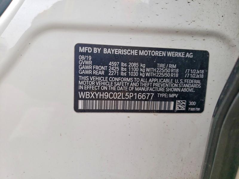61528106 :رقم المزاد ، WBXYH9C02L5P16677 vin ، 2020 Bmw X2 مزاد بيع
