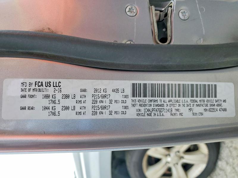 62280116 :رقم المزاد ، 1C4NJPFA7GD711418 vin ، 2016 Jeep Patriot مزاد بيع
