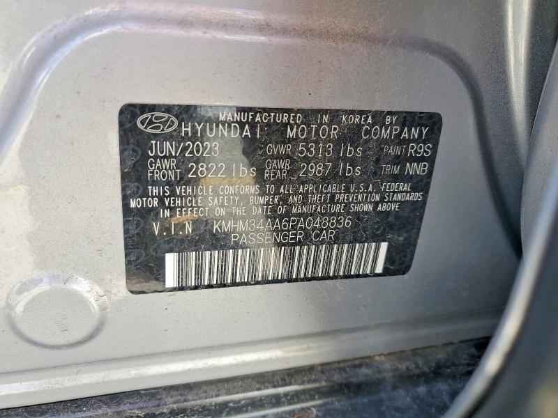 Aukcja sprzedaży 2023 Hyundai Ioniq 6, vin: KMHM34AA6PA048836, numer aukcji: 60364036