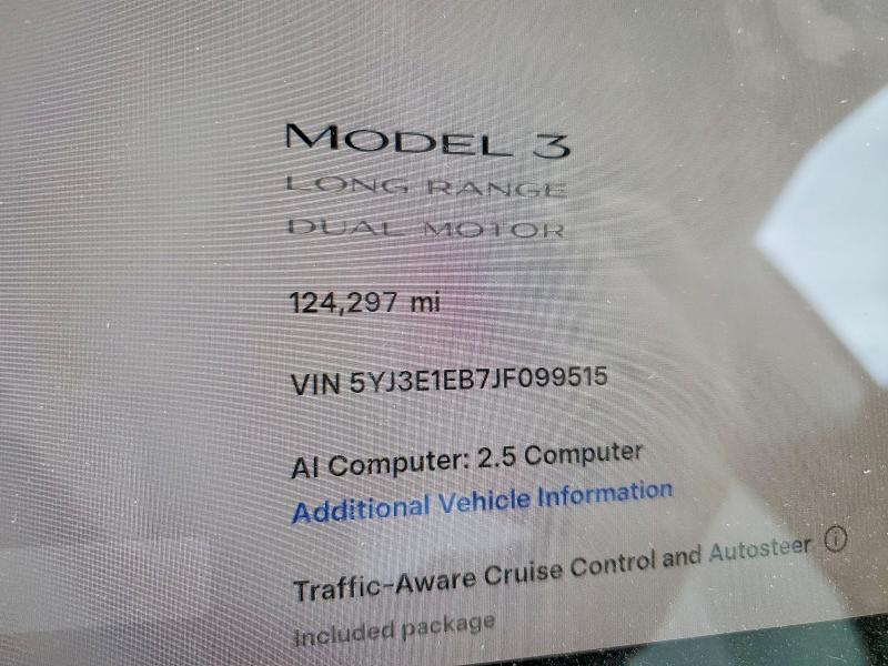 Aukcja sprzedaży 2018 Tesla Model 3, vin: 5YJ3E1EB7JF099515, numer aukcji: 60960316