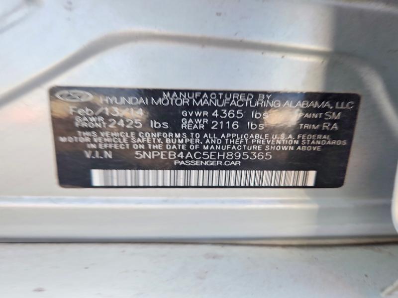 Aukcja sprzedaży 2014 Hyundai Sonata, vin: 5NPEB4AC5EH895365, numer aukcji: 60584166