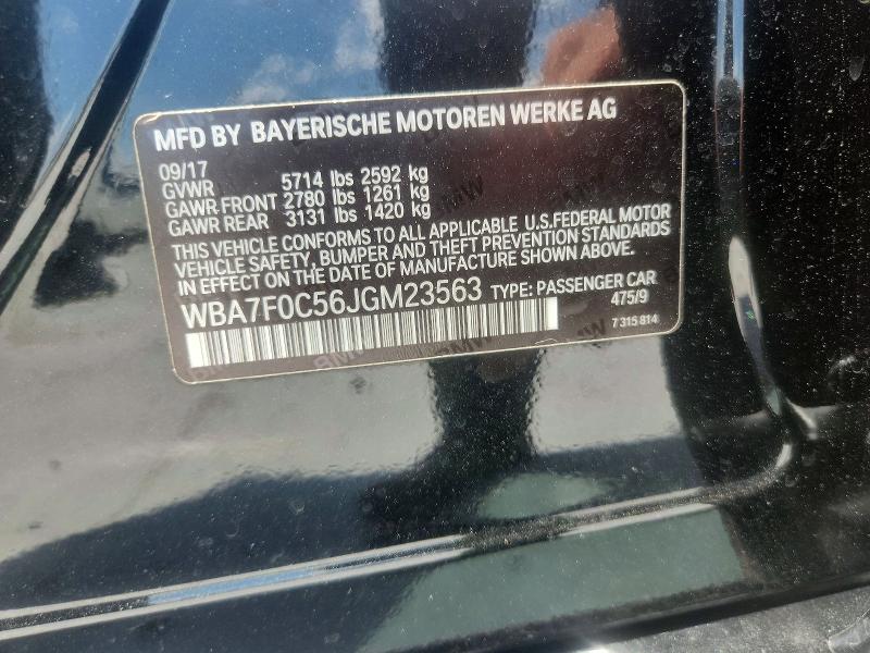 Aukcja sprzedaży 2018 Bmw 750, vin: WBA7F0C56JGM23563, numer aukcji: 59854976