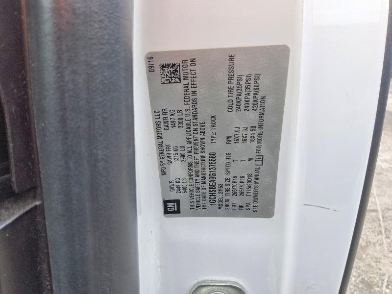 2016 Chevrolet Colorado მანქანა იყიდება აუქციონზე, vin: 1GCHSBEA9G1376680, აუქციონის ნომერი: 60391066